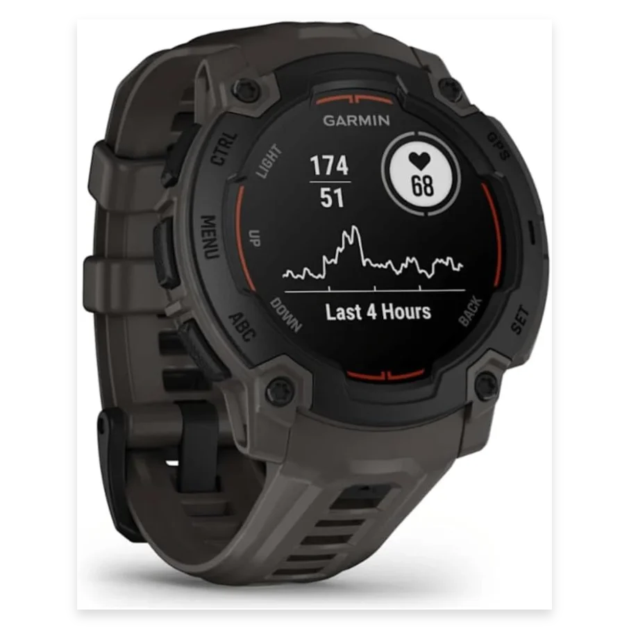 GARMIN Instinct E Smart Watch - 45 mm, Black with Charcoal Silicone Band